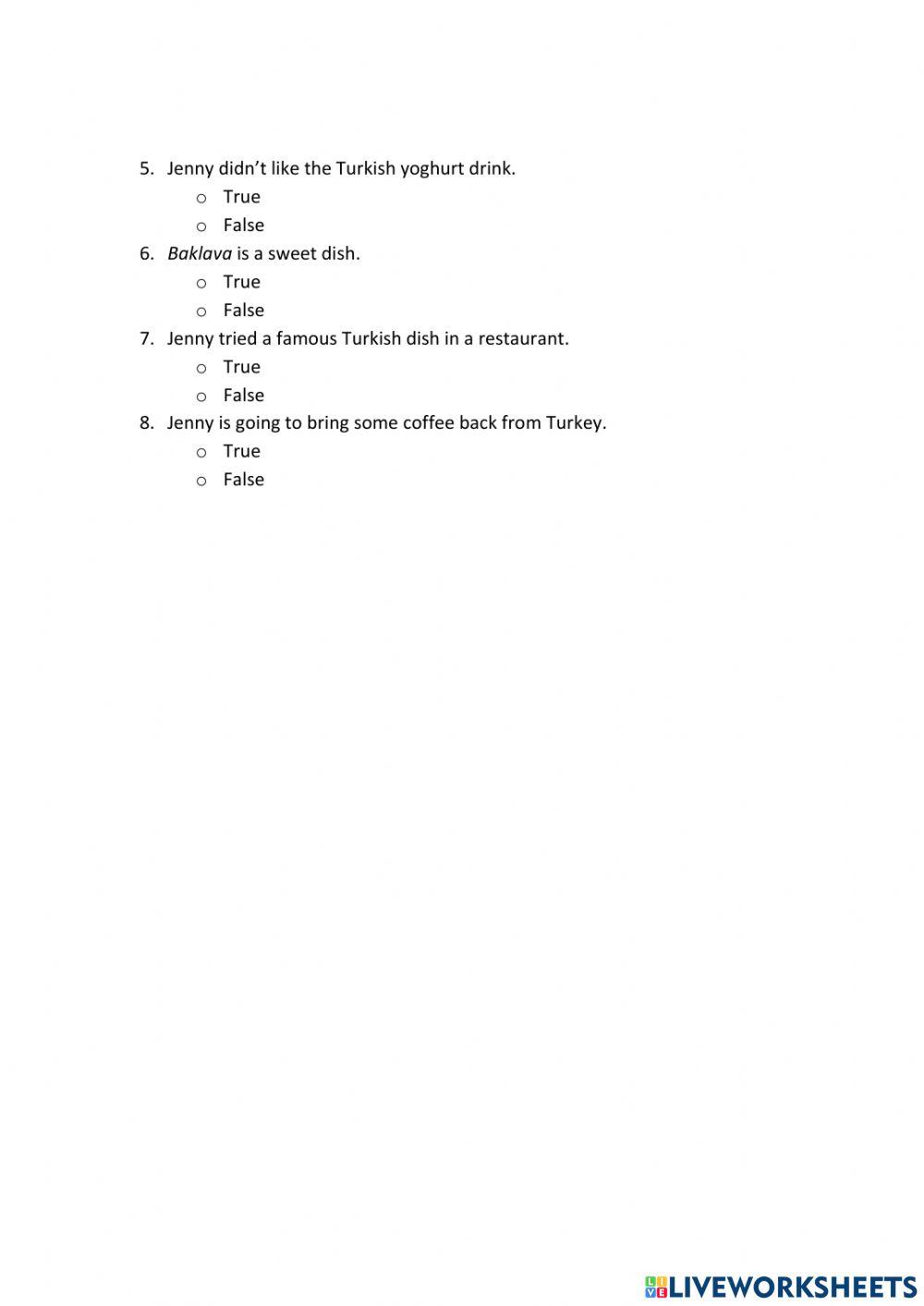 IE0, Unit 5, Reading and Writing, Exercise 3