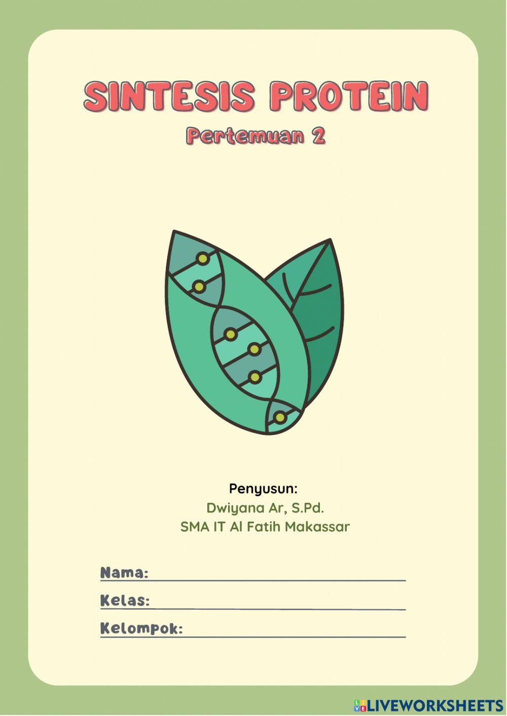 Sintesis protein bagian 2