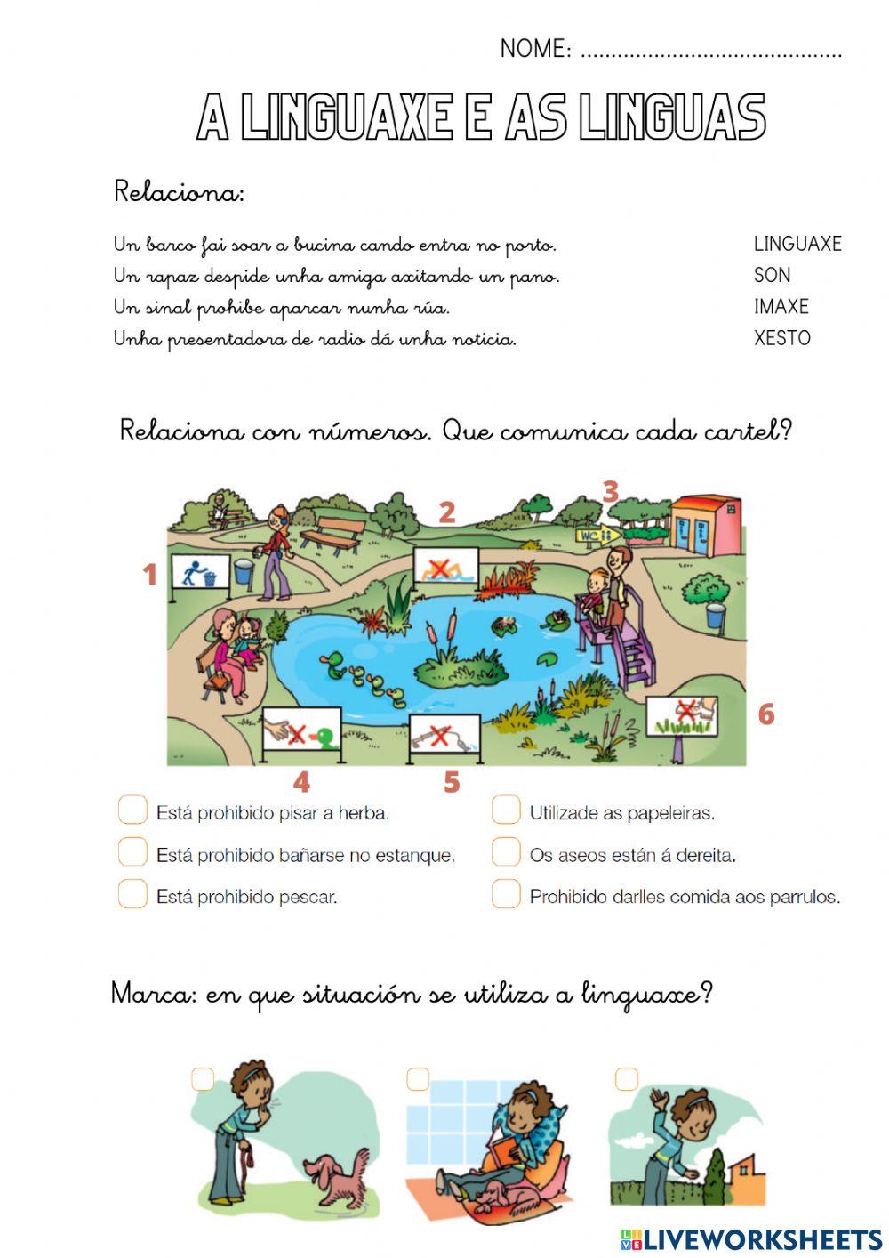 A linguaxe e as linguas