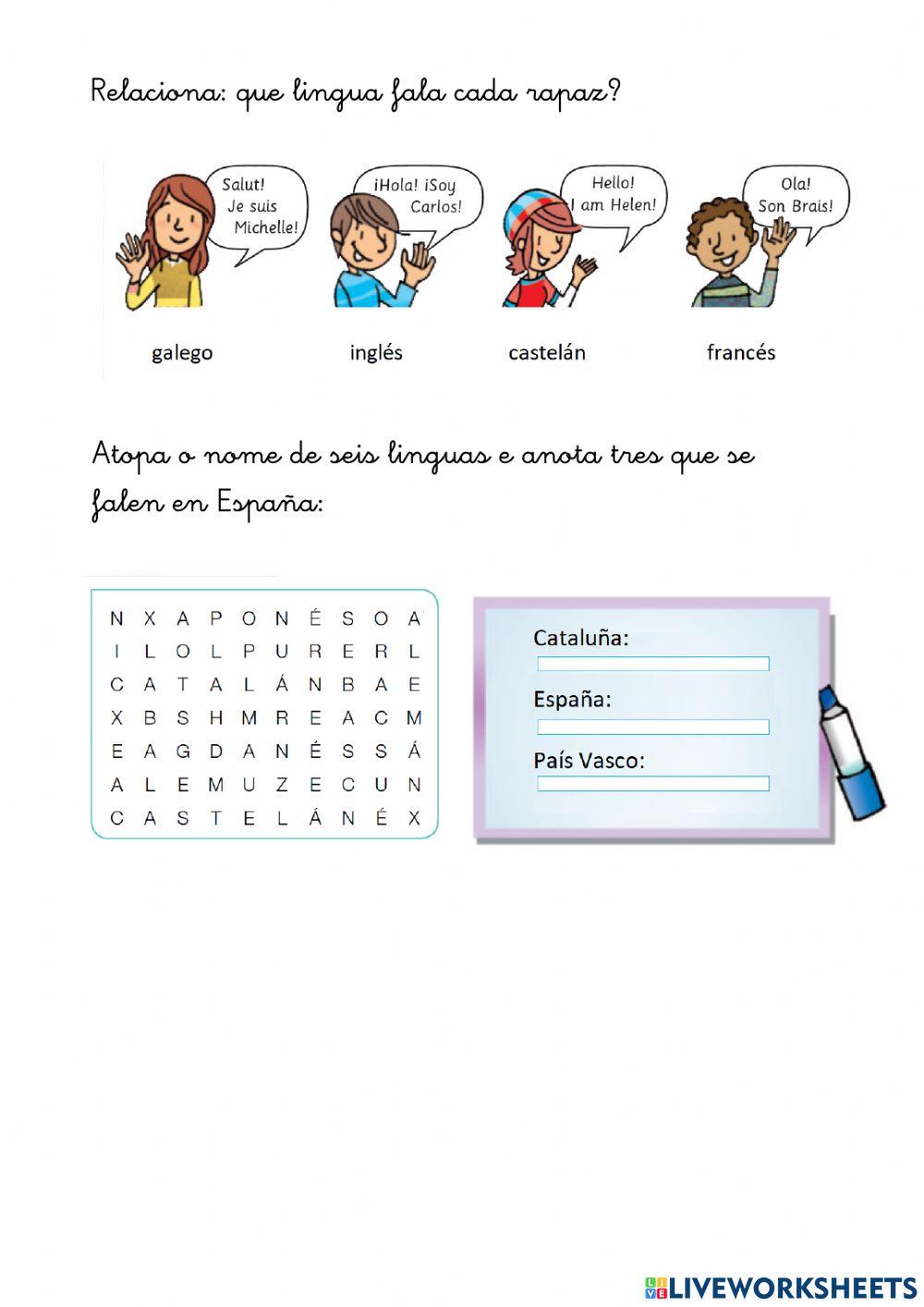 A linguaxe e as linguas