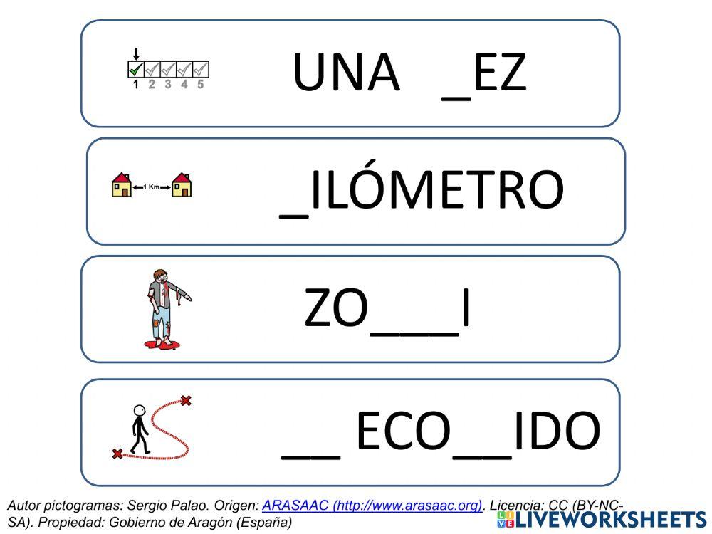 Tarjetas ortográficas 2