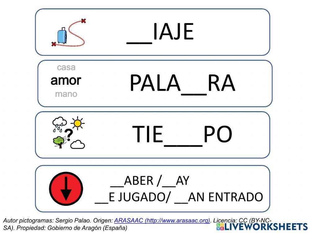 Tarjetas ortográficas 3