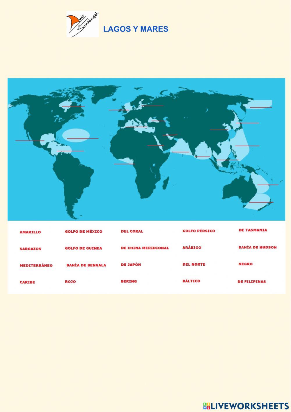 Lagos y mares