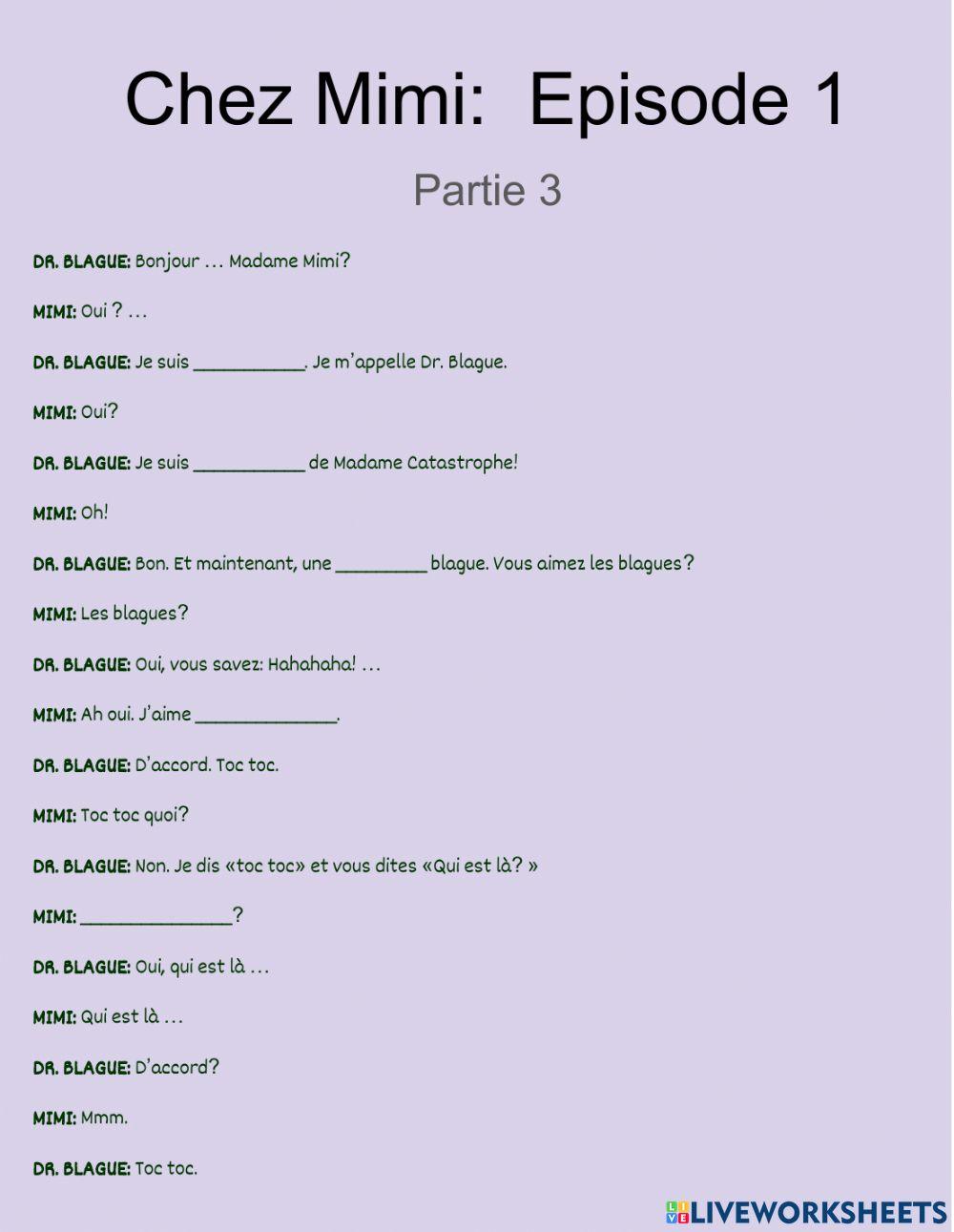 Chez Mimi Episode 1,3