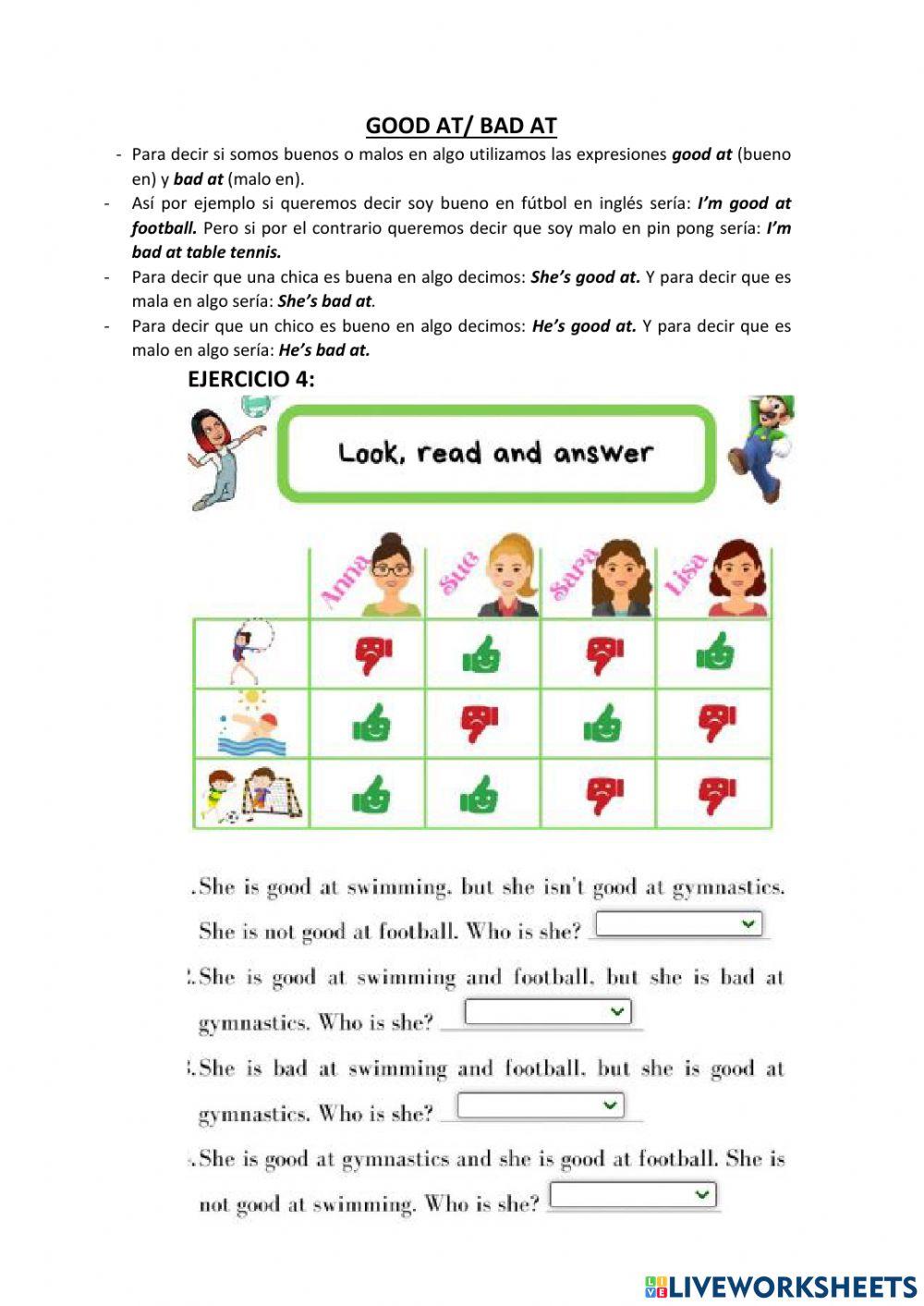 Repaso tema 1 de 4º de primaria