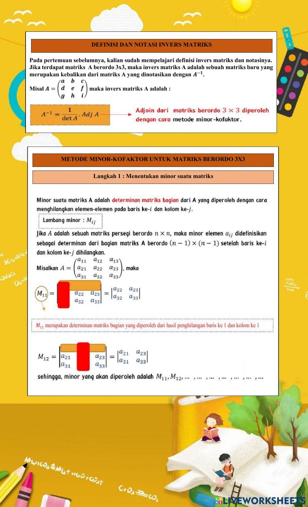 Invers matriks ordo 3x3