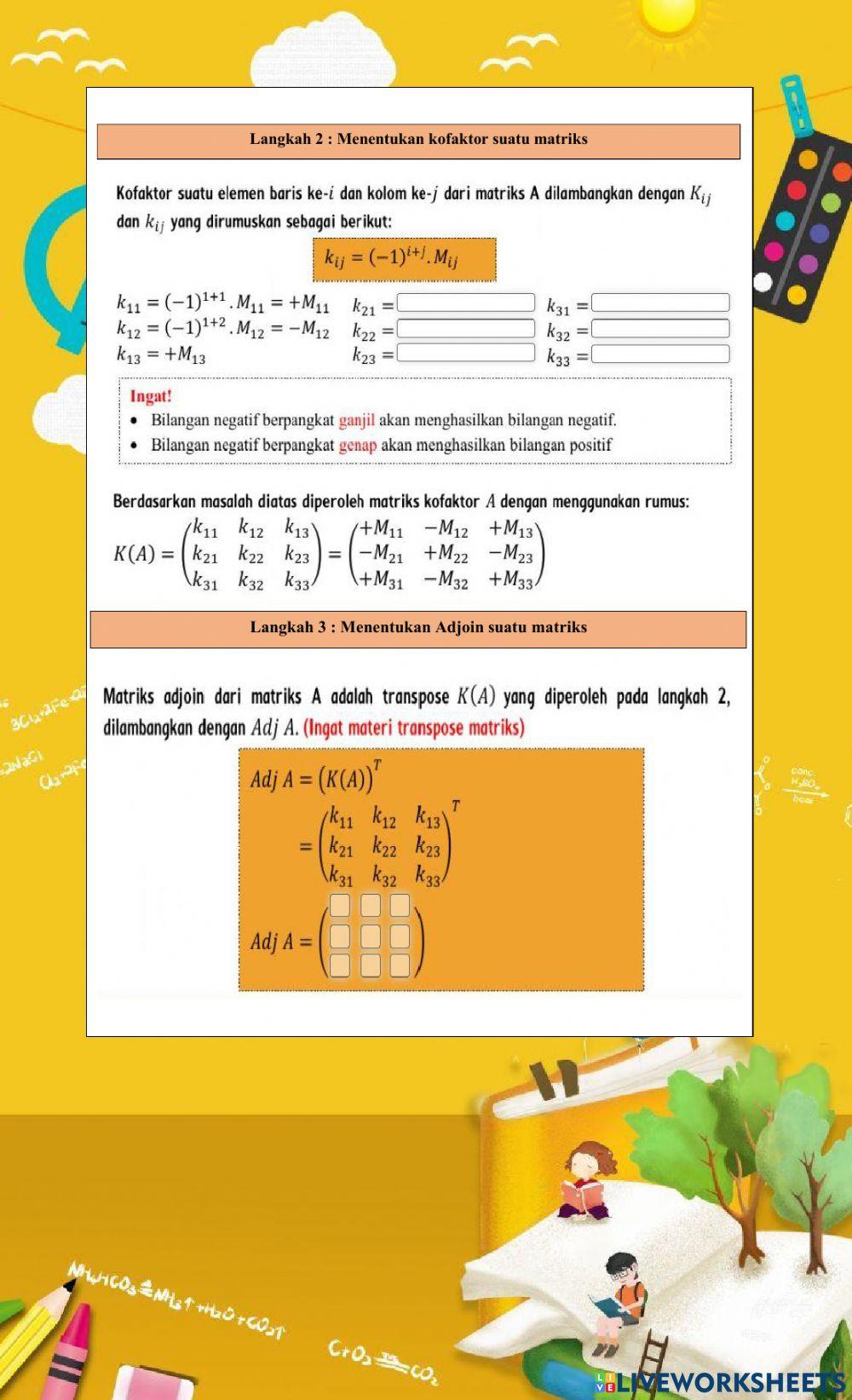 Invers matriks ordo 3x3