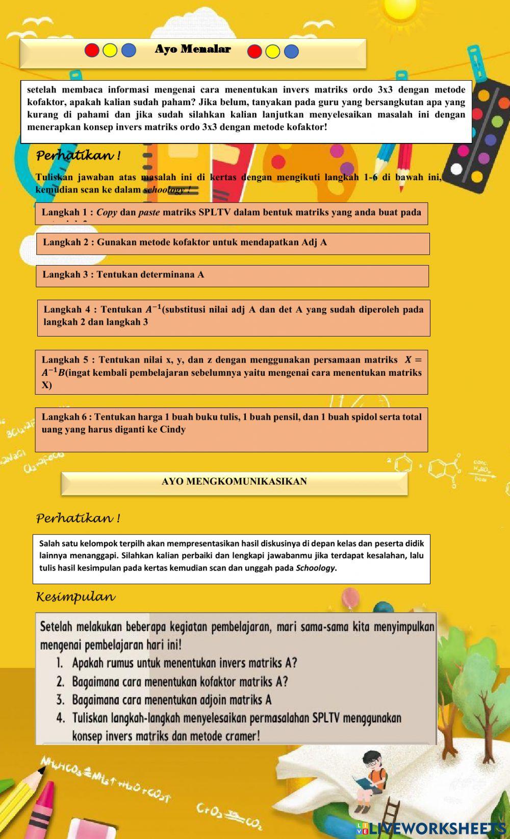 Invers matriks ordo 3x3