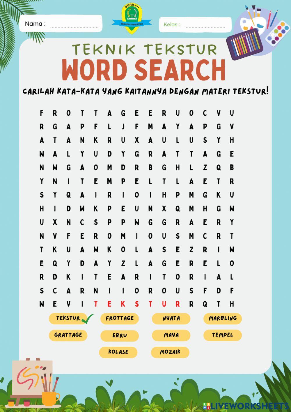 Istilah Dalam Tekstur