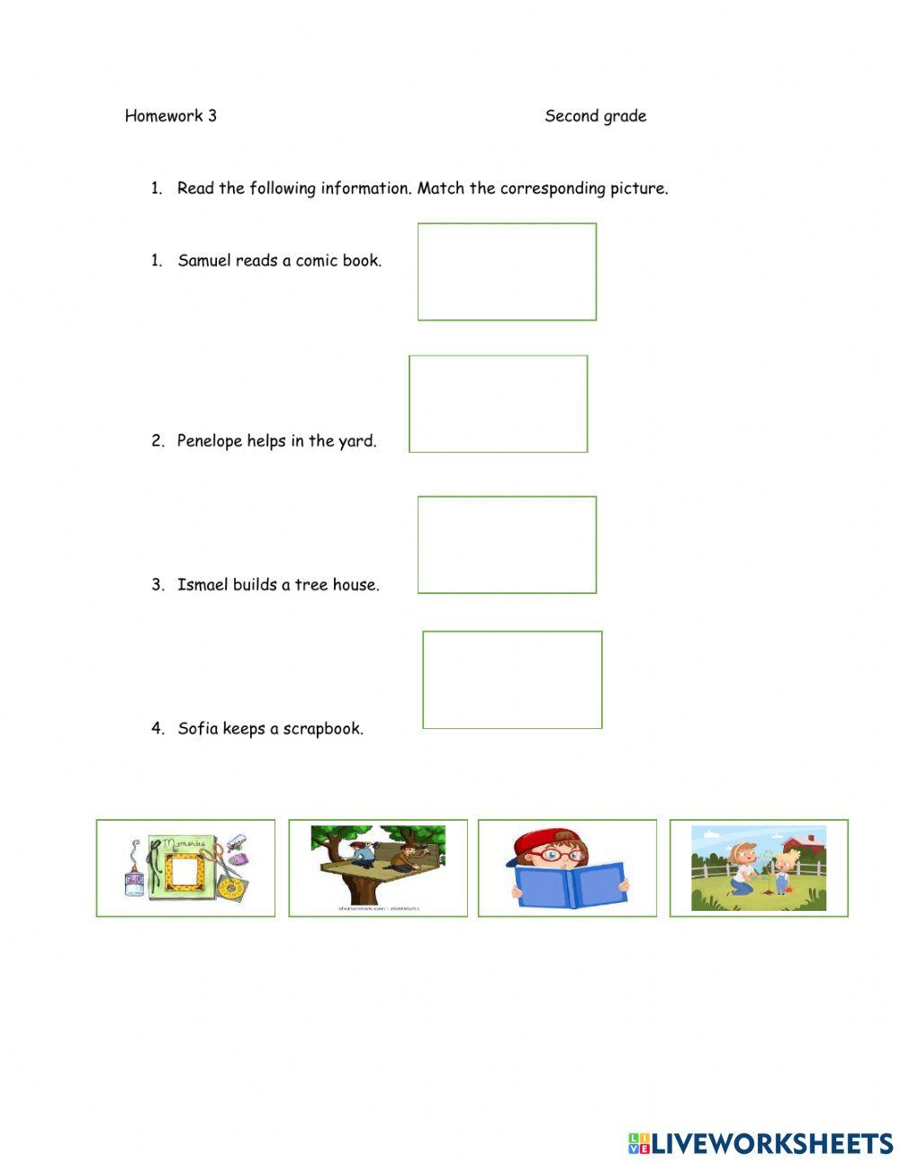 Homework -2 Second grade 6910595 | Marcela Zamora V