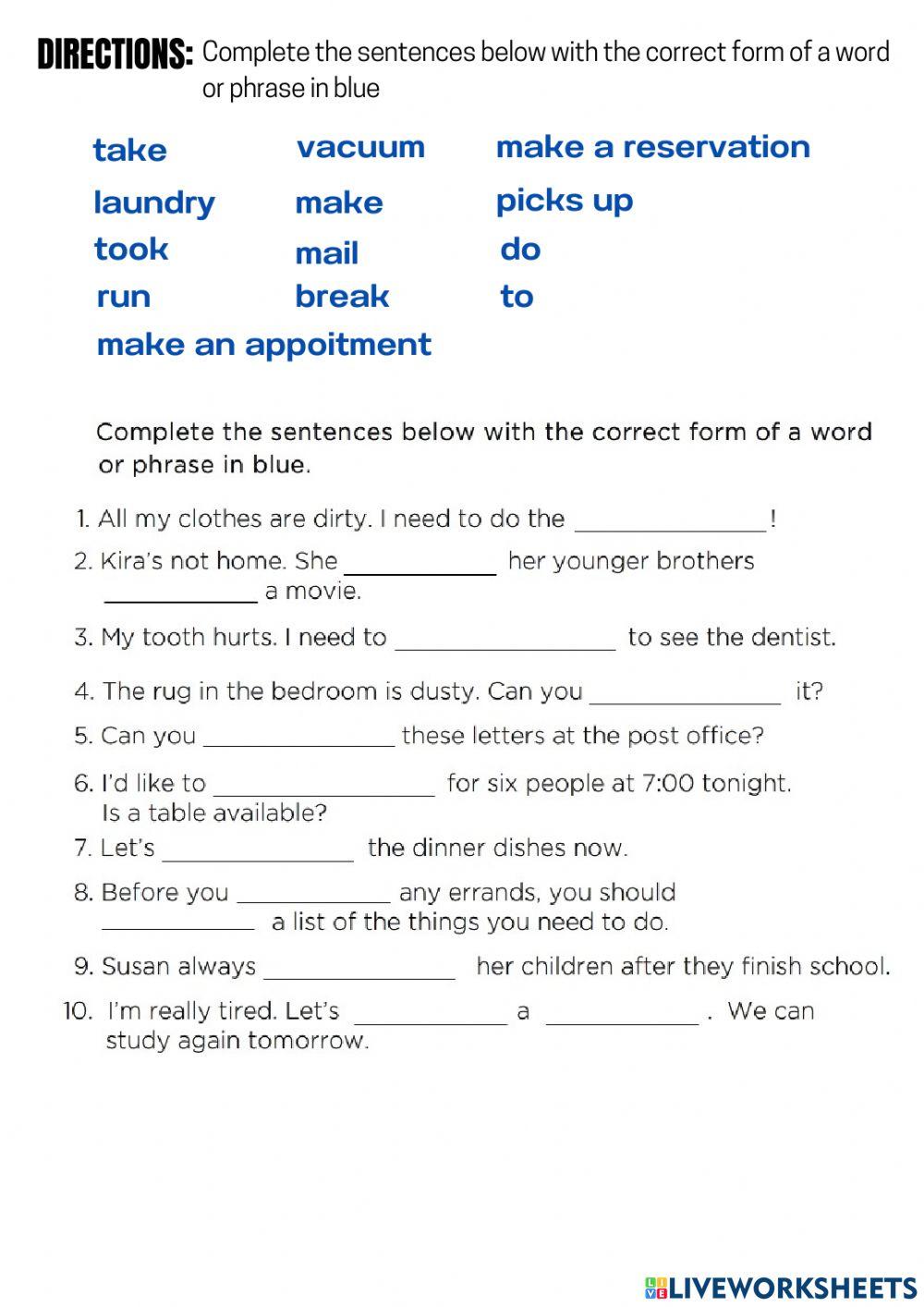 Living with other practice 1