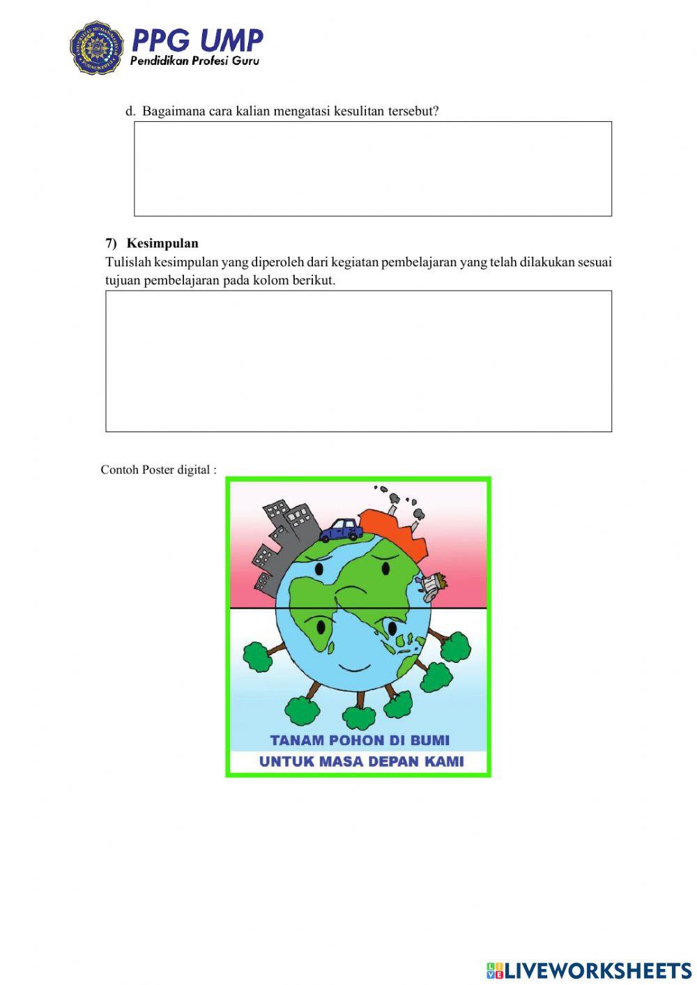 LKPD Proyek Pembuatan Poster Digital Upaya Pelestarian Keanekaragaman Hayati