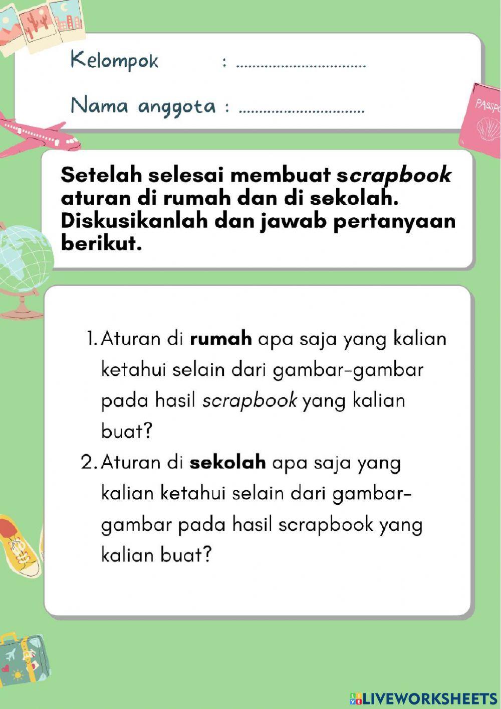 Lkpd kelompok aturan di rumah dan di sekolah