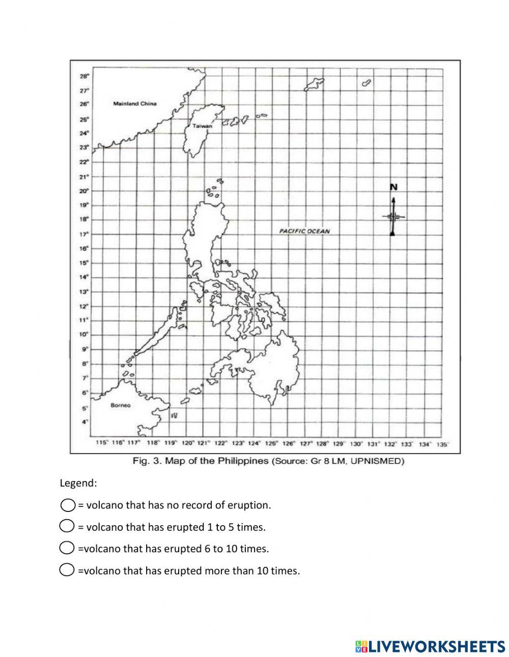 ACTIVITY 1 Volcanoes in the Philippines