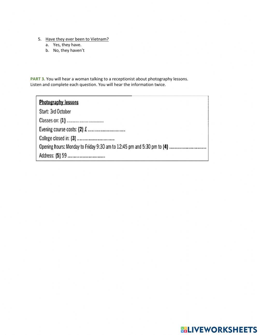 First bimester exam Seventh grade