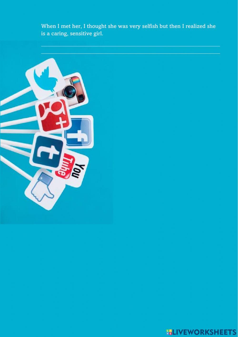 Describing character and relatinship test