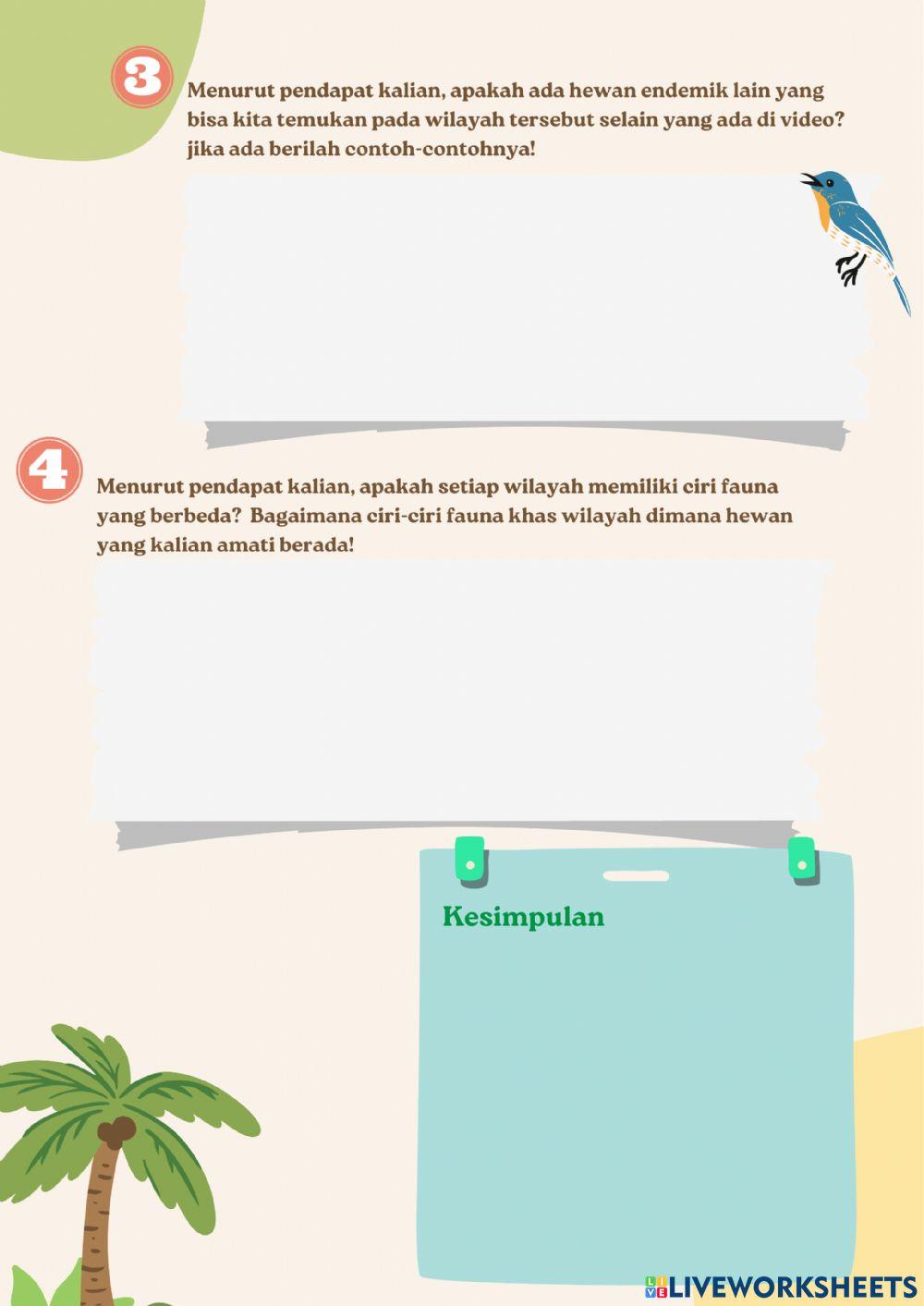 Lkpd penyebaran fauna di indonesia