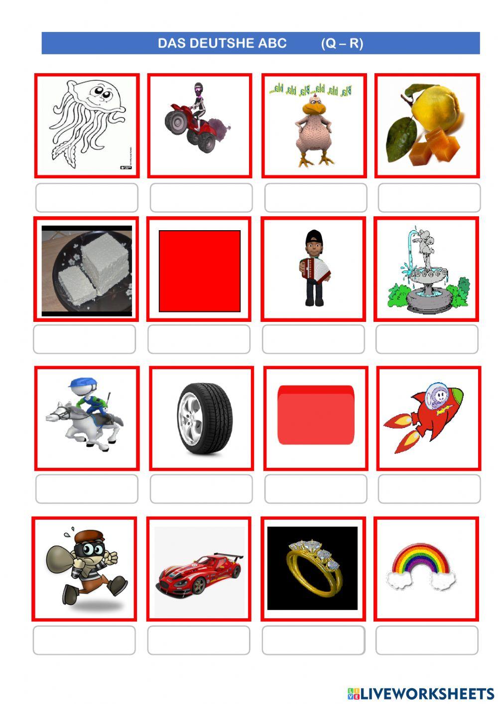 Das deutsche Alphabet  QR