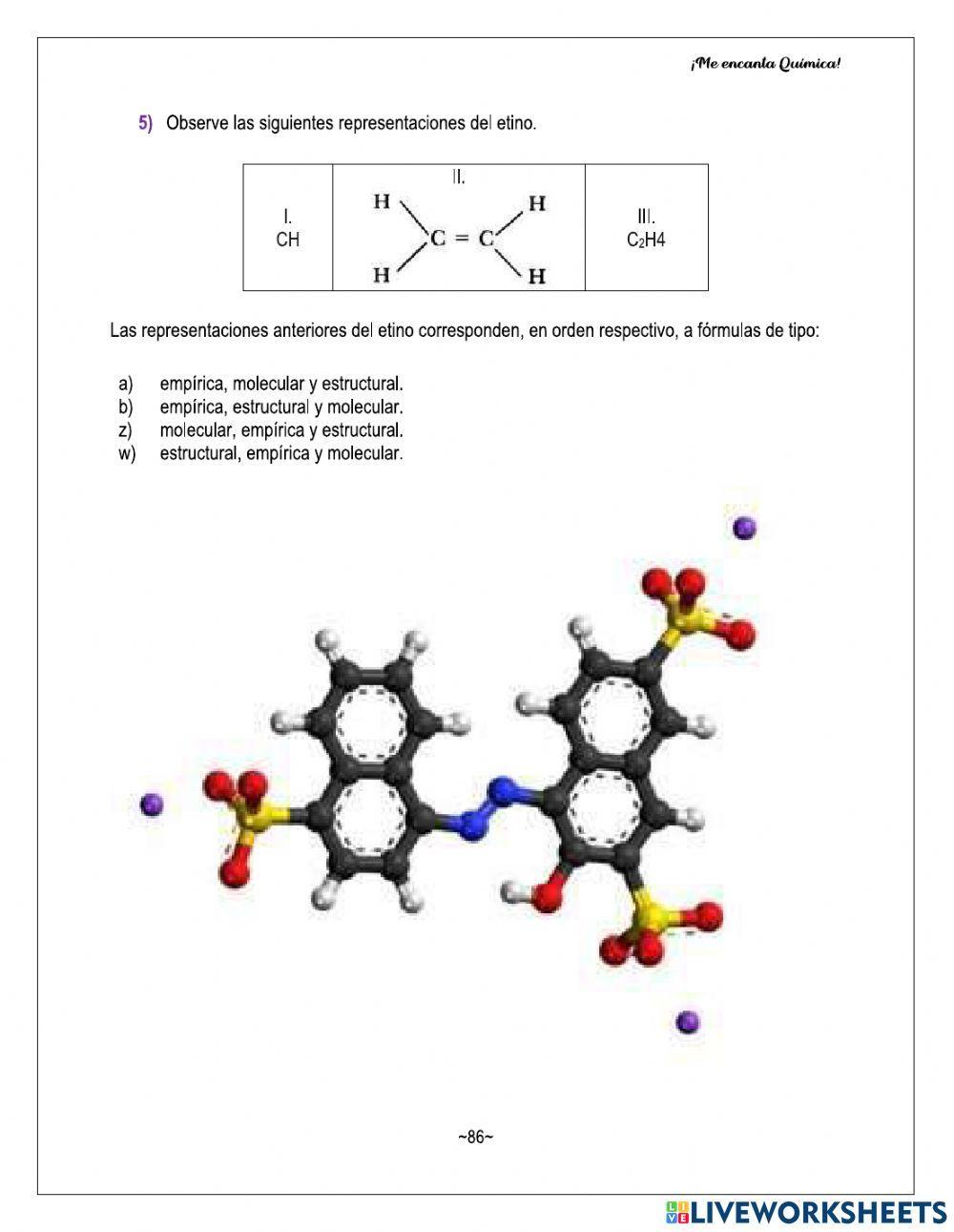 Tipos de Formulas Químicas