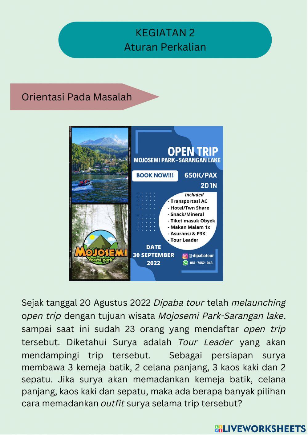 Aturan penjumlahan dan aturan perkalian