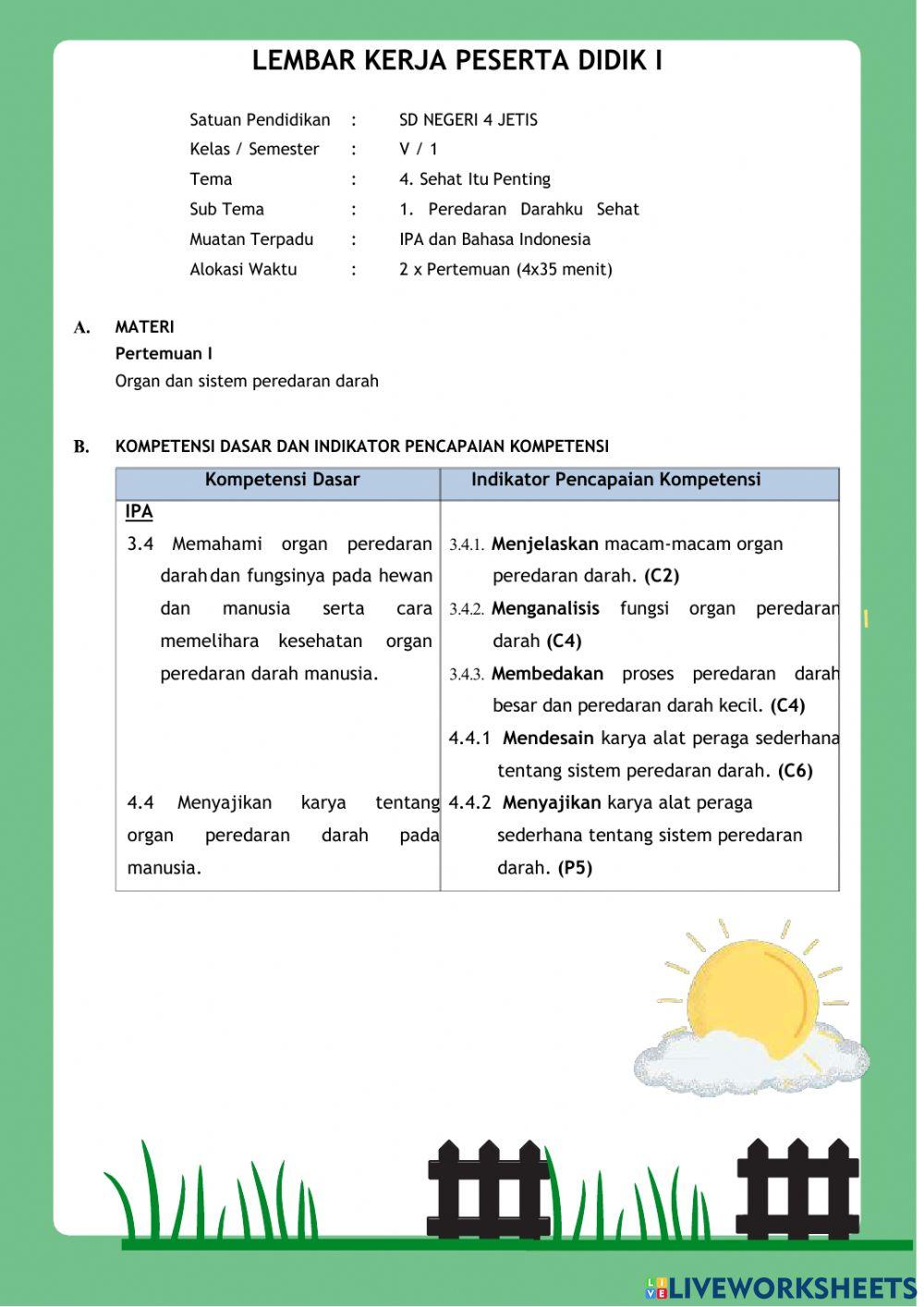 Lkpd peredaran darah
