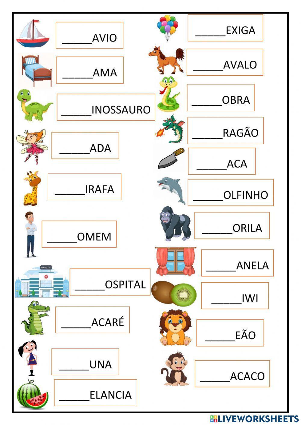 Letras iniciais