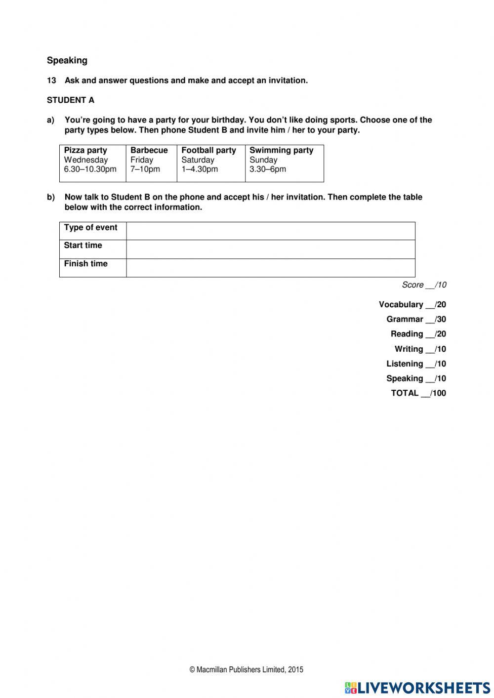 All clear 1 unit9 test basic