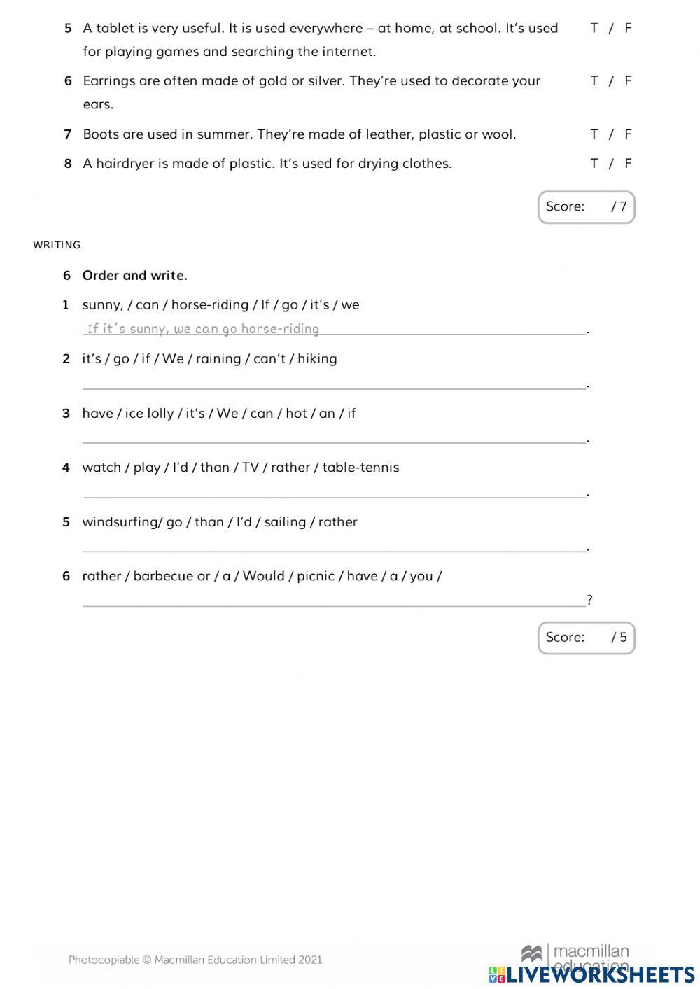 Unit 5 and 6 Give me five 4