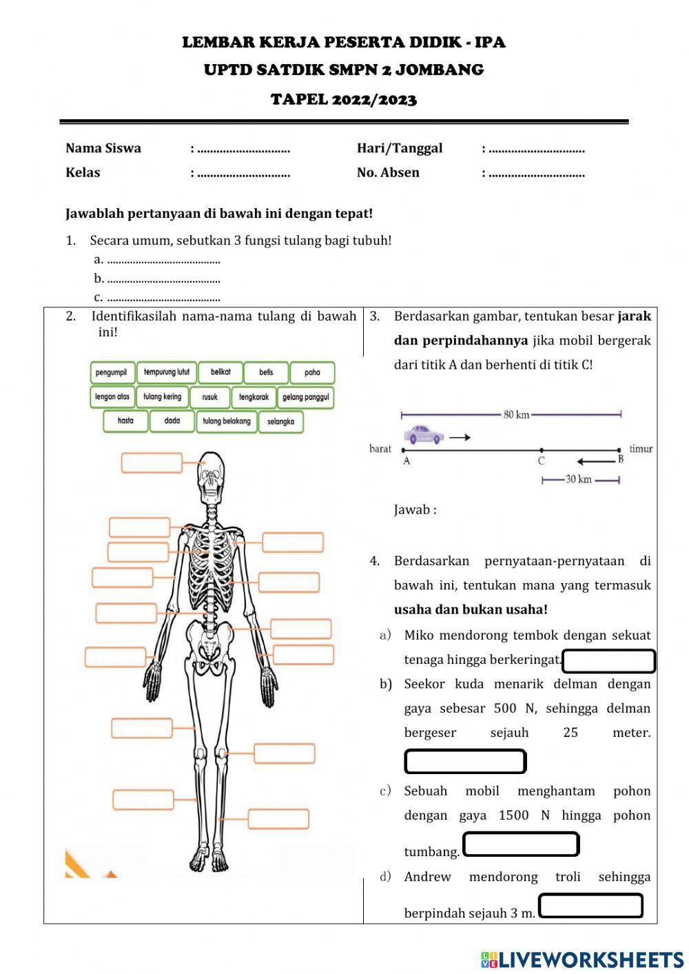 LKPD IPA KELAS 8-2022-2023
