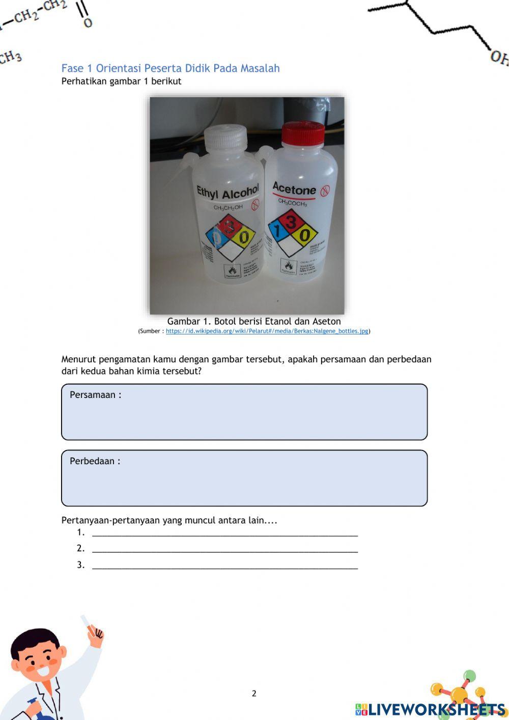 LKPD Sifat dan Sintesis Senyawa Turunan Alkana Pertemuan 1