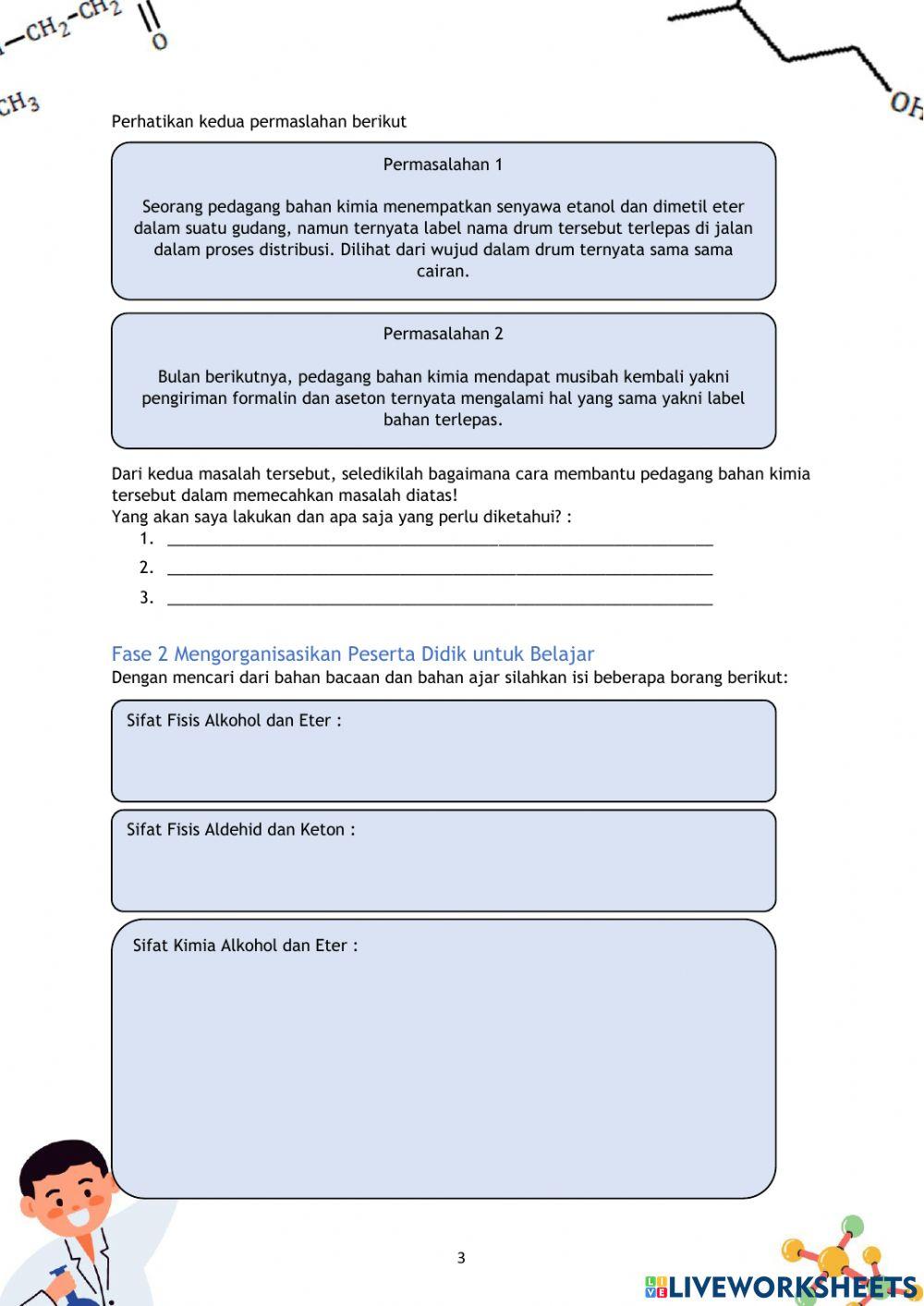 LKPD Sifat dan Sintesis Senyawa Turunan Alkana Pertemuan 1