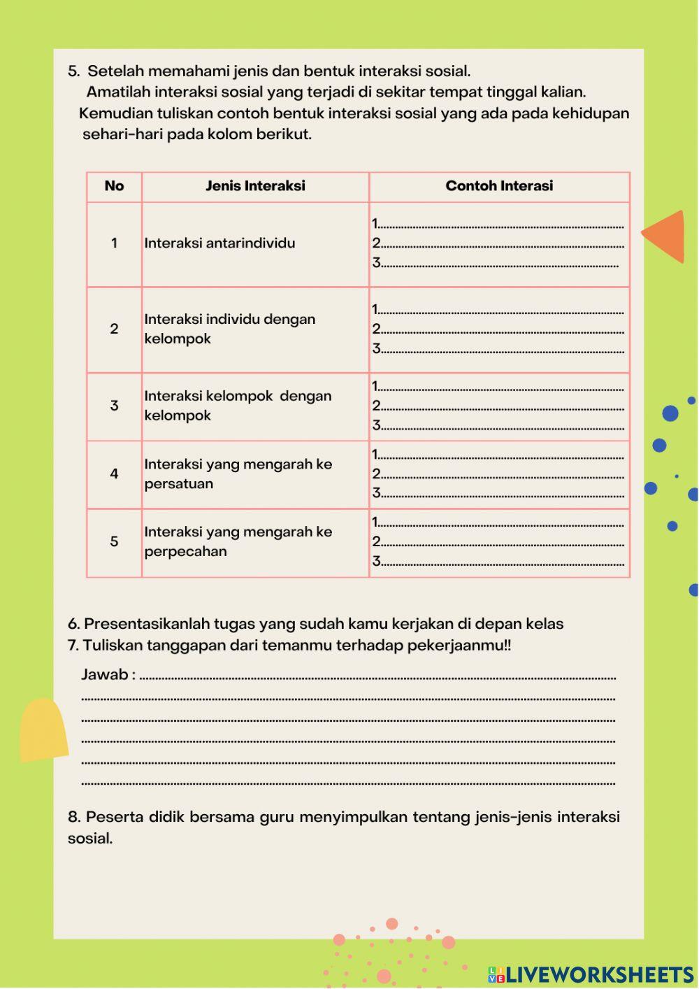 Ips online exercise for 5 | Live Worksheets
