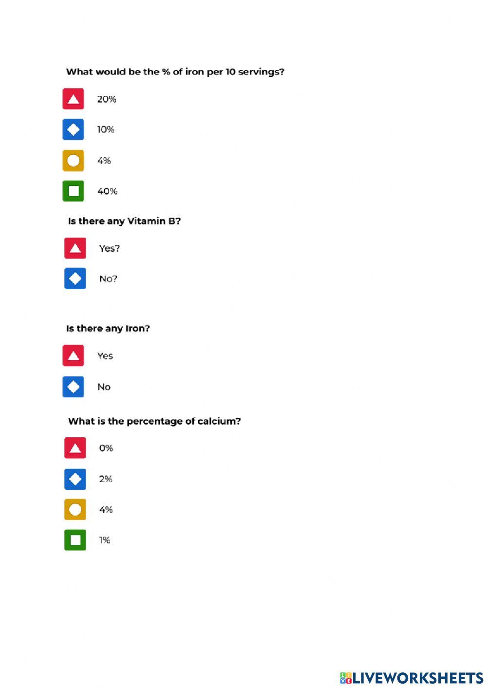 Lkpd food label - nutrition facts