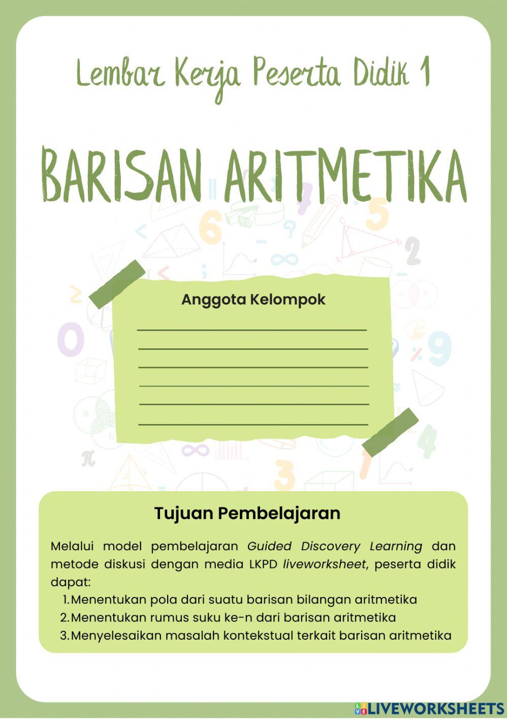 LKPD Barisan Aritemtika