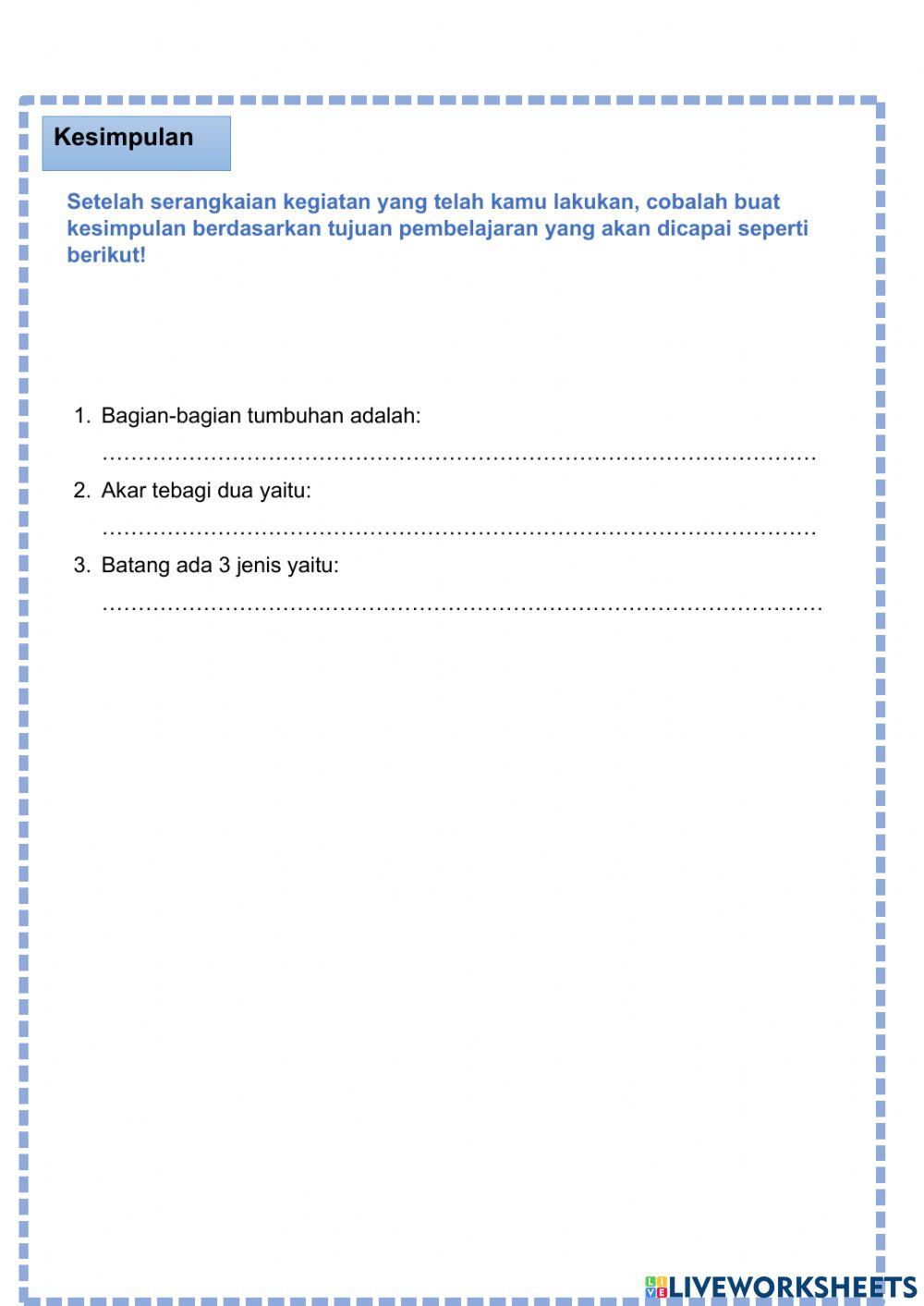 Bagian-bagian tumbuhan