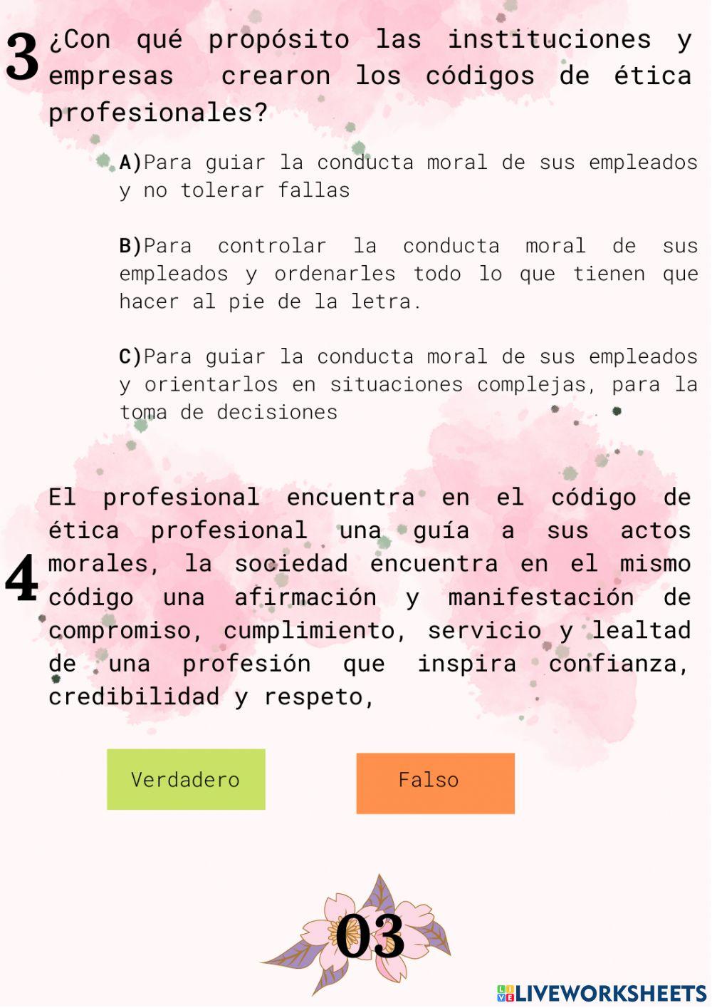 Códigos de ética profesional