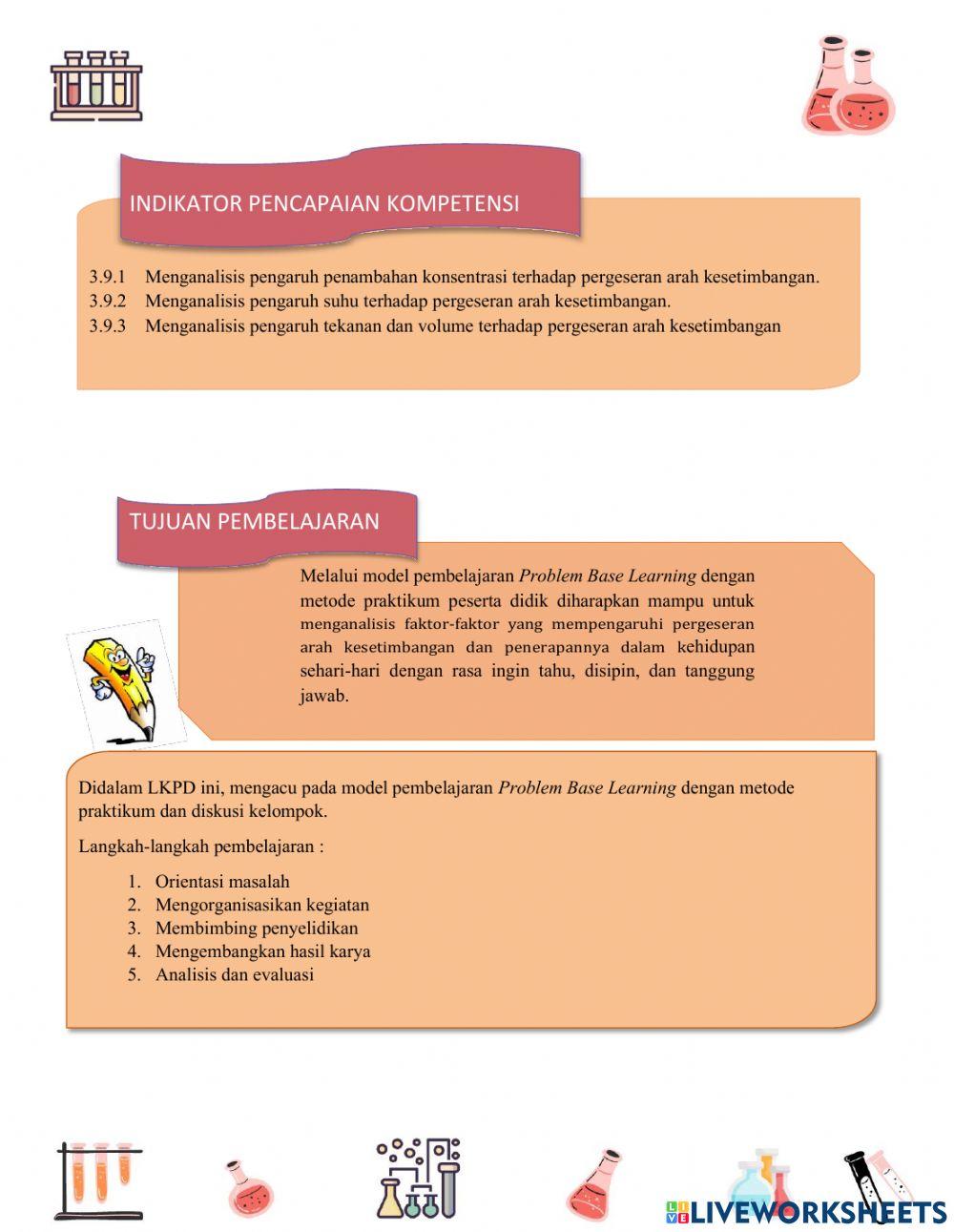 Pergeseran kesetimbangan