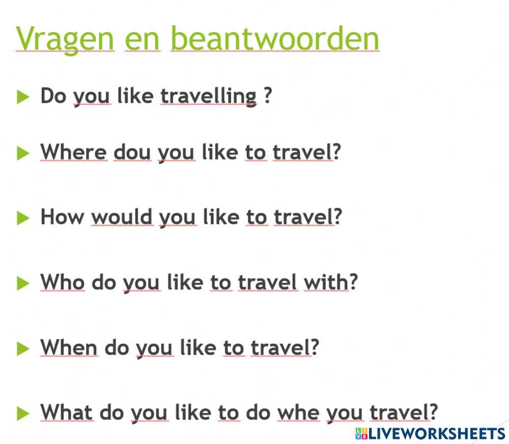 Do you like to travel