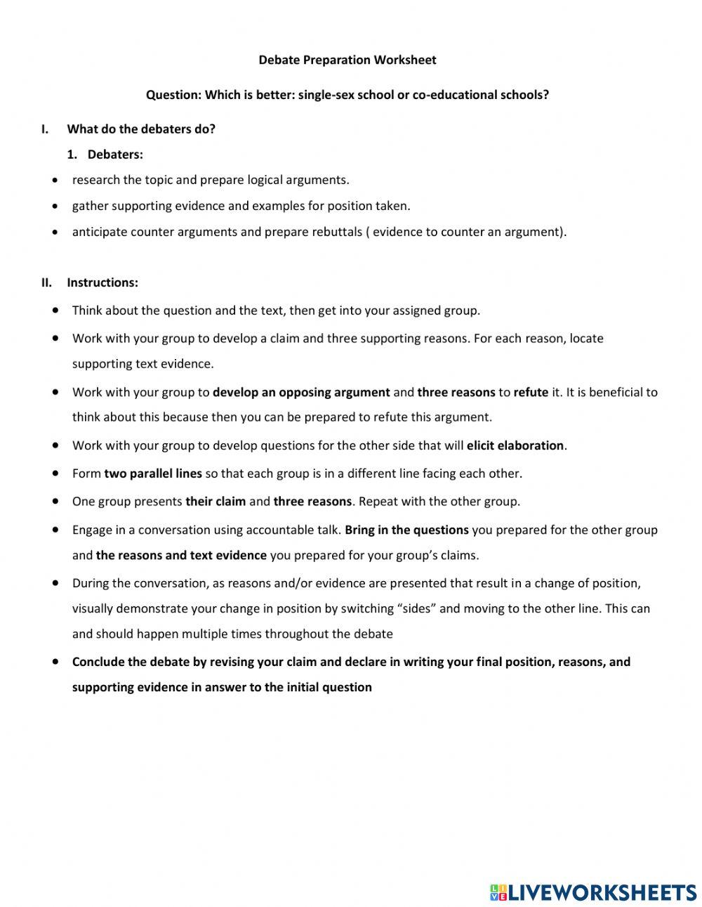 Single-sex schools vs Coeducational schools
