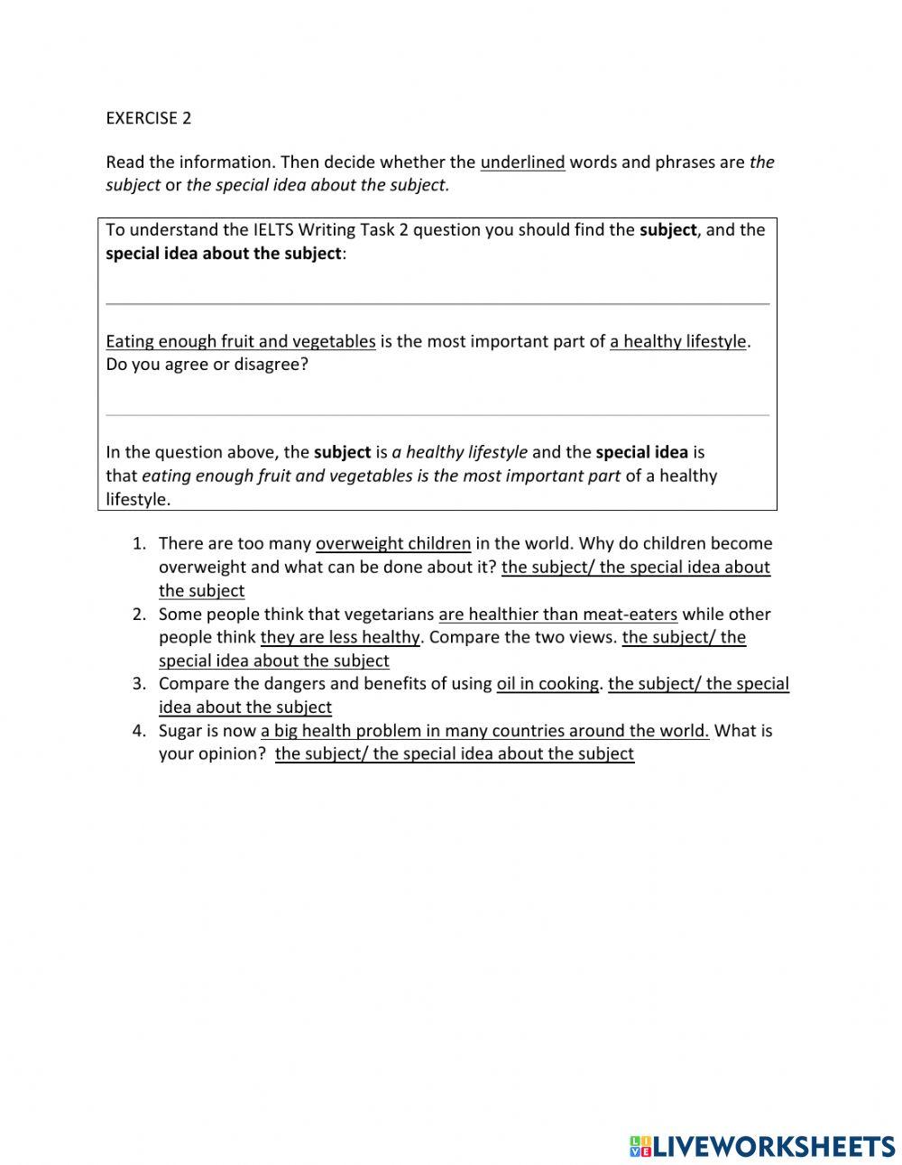 IE1, Unit 5, Writing, Exercise 2