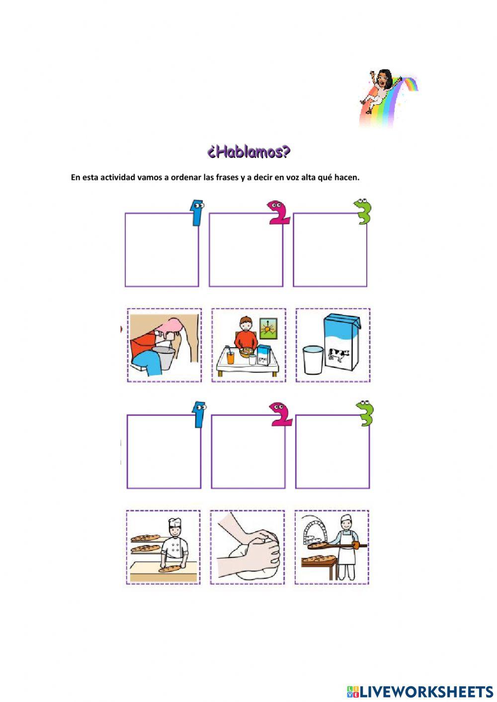 Ordenamos las frases