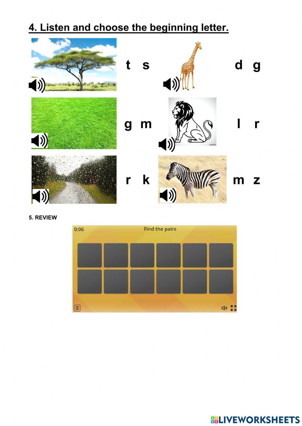 Lesson 5. the savanna