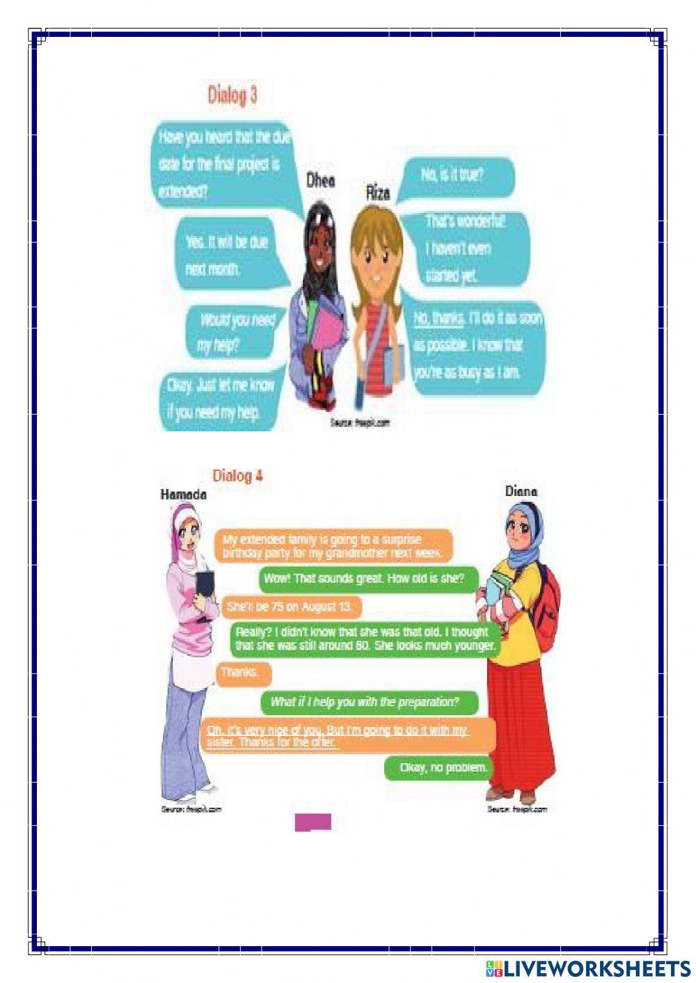 Offering Help and service