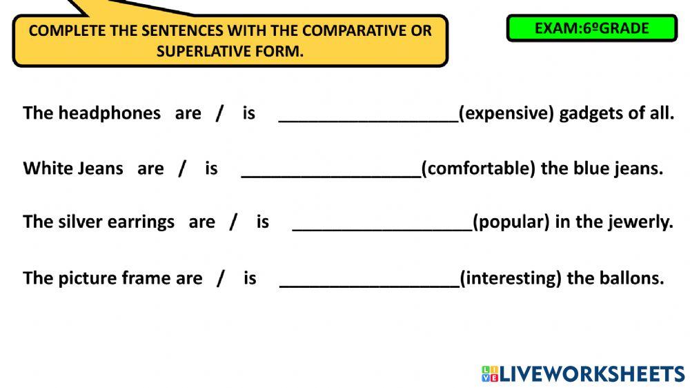 Comparative-superlative