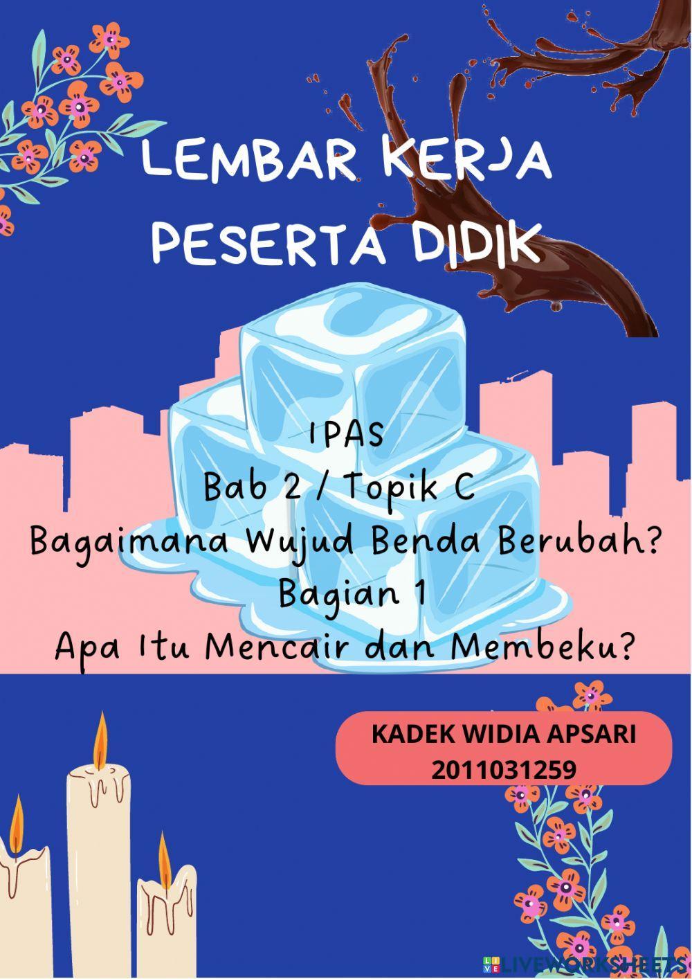 Percobaan Perubahan Wujud Benda