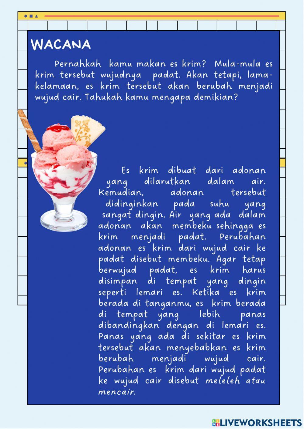 Percobaan Perubahan Wujud Benda