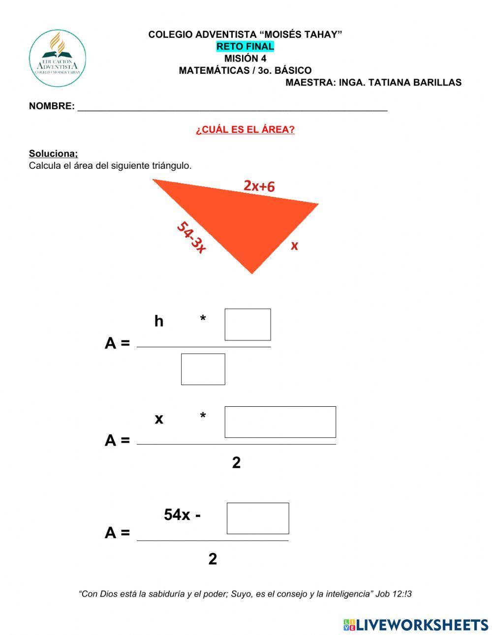 Solución de ecuación cuadrática