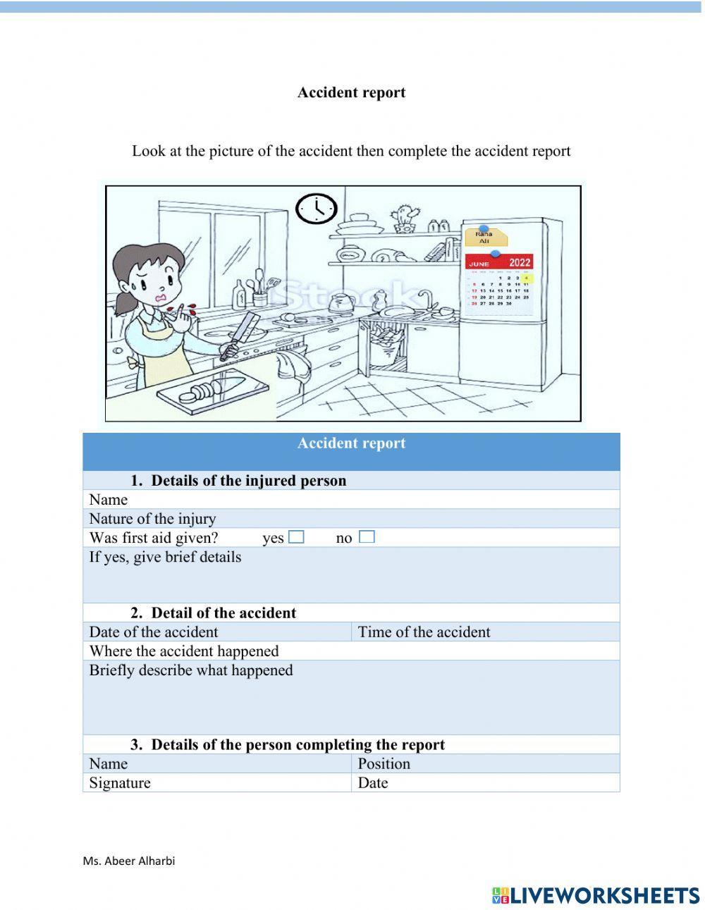 Accident report