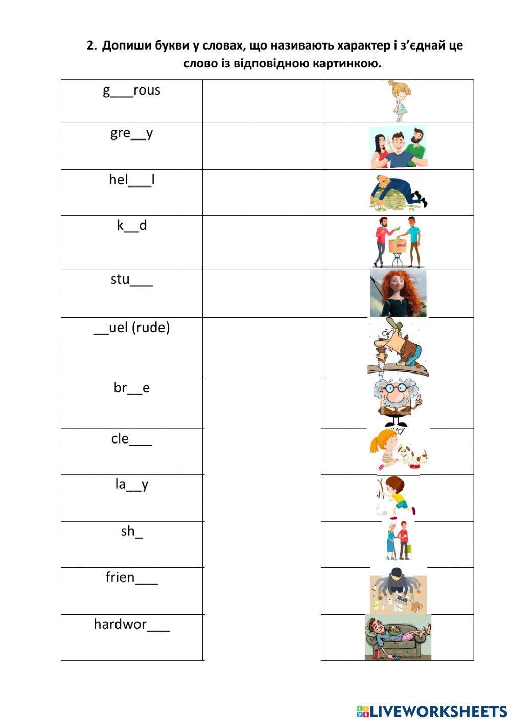 Describe the character