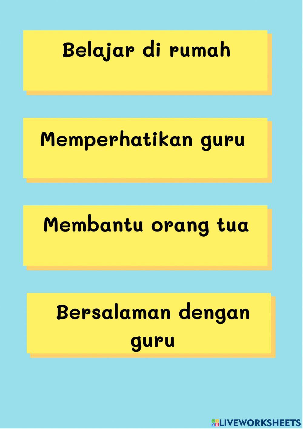 Aturan di Rumah dan Sekolah